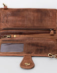 American Darling Wristlet Genuine Leather Women Bag Western Handbag Purse