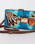 American Darling Wristlet Genuine Leather Women Bag Western Handbag Purse