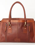 American Darling ADBGI174A Tote Hand Tooled Hair On Genuine Leather women bag western handbag purse