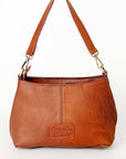 American Darling Hobo Hand Tooled Hair On Genuine Leather Women Bag Western Handbag Purse