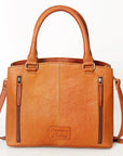 American Darling Tote Hand Tooled Hair On Genuine Leather Women Bag Western Handbag Purse
