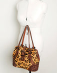 American Darling Tote Hand Tooled Hair On Genuine Leather Women Bag Western Handbag Purse
