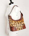 American Darling ADBGI188A Hobo Hand Tooled Hair On Genuine Leather women bag western handbag purse