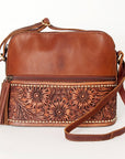 American Darling Cross Body I Hand Tooled Hair On Genuine Leather Women Bag Western Handbag Purse