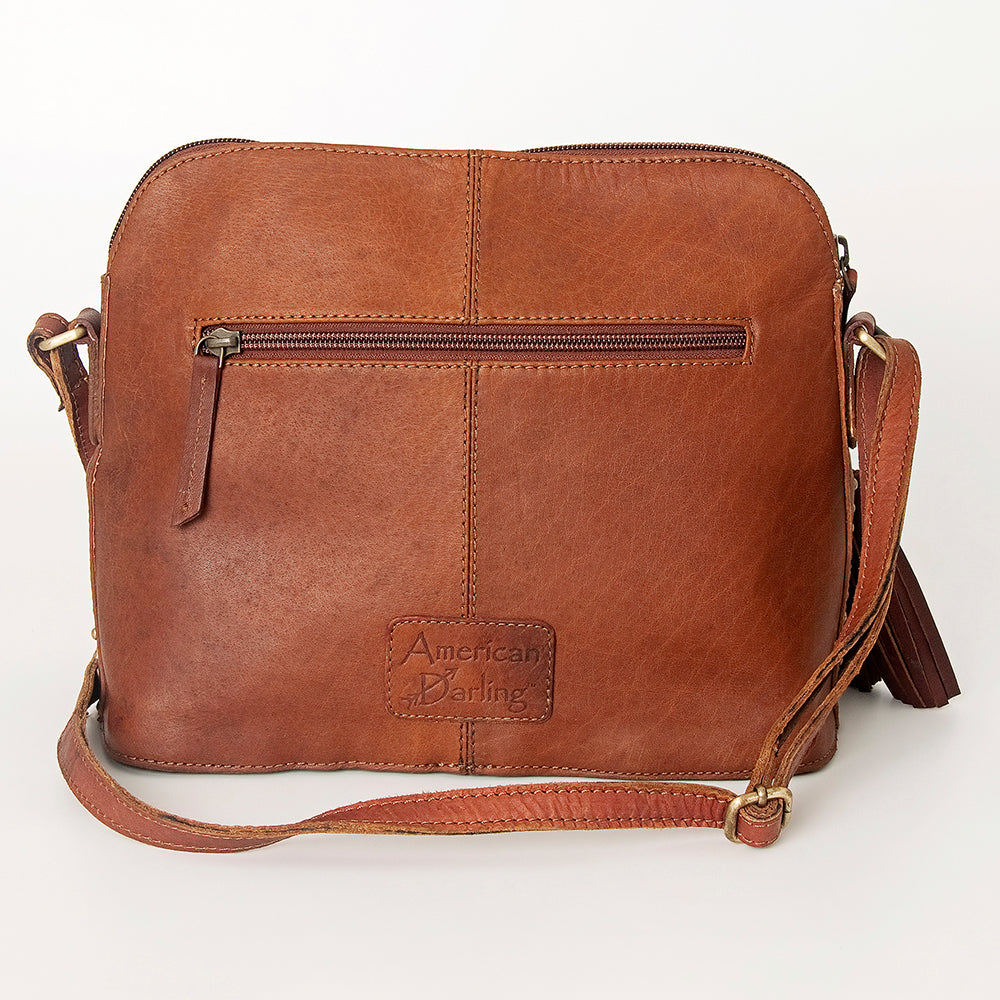 American Darling Cross Body I Hand Tooled Hair On Genuine Leather Women Bag Western Handbag Purse