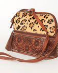 American Darling Cross Body I Hand Tooled Hair On Genuine Leather Women Bag Western Handbag Purse