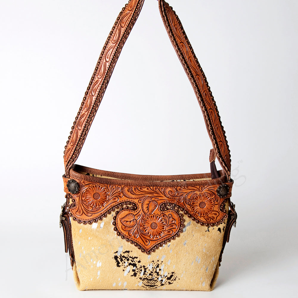 American Darling Hand Tooled Genuine Leather Women Bag Western Handbag Purse