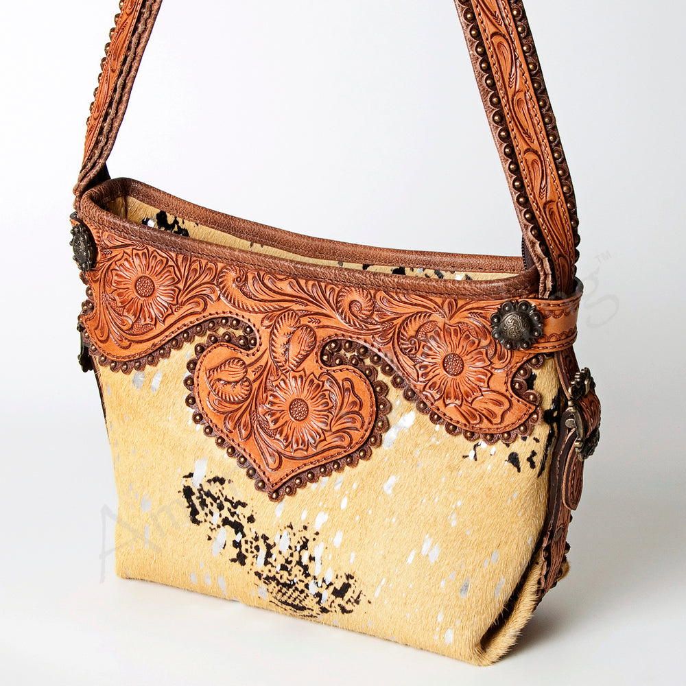 American Darling Hand Tooled Genuine Leather Women Bag Western Handbag Purse