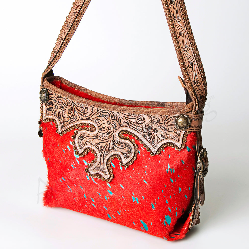 American Darling Hand Tooled Genuine Leather Women Bag Western Handbag Purse