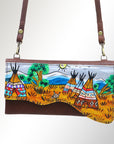 American Darling Small Crossbody Genuine Leather women bag western handbag purse