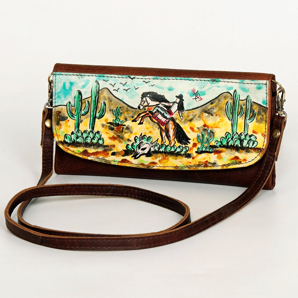 American Darling Wallet Genuine Leather Women Bag Western Handbag Purse