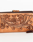 American Darling ADBGZ469 Wallet Hand Tooled Genuine Leather Women Bag Western Handbag Purse