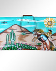 American Darling Wristlet Genuine Leather Women Bag Western Handbag Purse