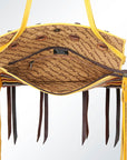 GIBGX206 American Darling Hand Tooled Saddle Blanket Genuine Leather Women Bag Western Handbag Purse