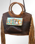 American Darling Tote Genuine Leather women bag western handbag purse