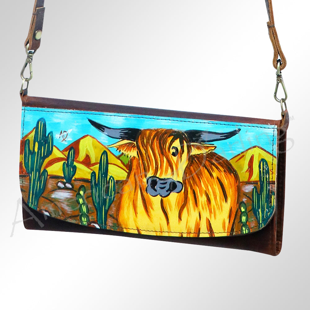 American Darling Wallet Genuine Leather Women Bag Western Handbag Purse
