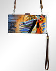 American Darling Wristlet Genuine Leather Women Bag Western Handbag Purse