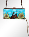 American Darling Wristlet Genuine Leather Women Bag Western Handbag Purse