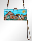 American Darling Wristlet Genuine Leather Women Bag Western Handbag Purse