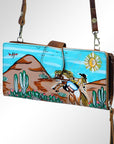 American Darling Wristlet Genuine Leather Women Bag Western Handbag Purse