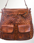 Never Mind Nmbgm126 Bucket Vintage Handmade Genuine Cowhide Leather Women Bag Western Handbag Purse