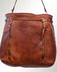 Never Mind Nmbgm126 Bucket Vintage Handmade Genuine Cowhide Leather Women Bag Western Handbag Purse
