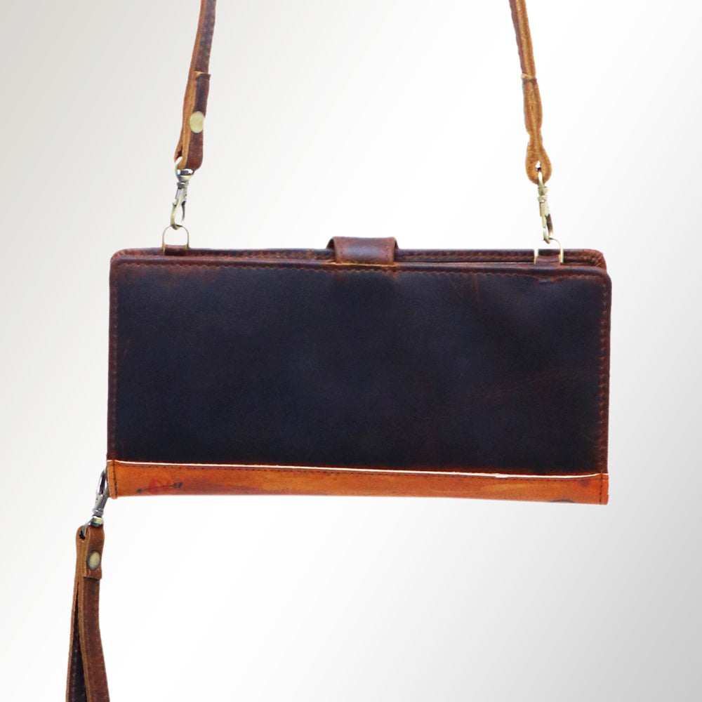 American Darling Wristlet Genuine Leather Women Bag Western Handbag Purse