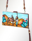 American Darling Wristlet Genuine Leather Women Bag Western Handbag Purse