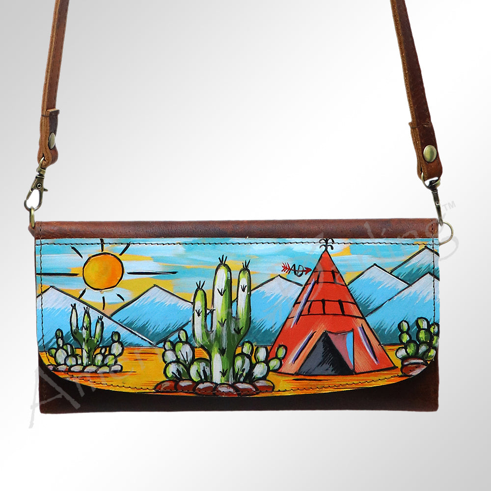 American Darling Wallet Genuine Leather Women Bag Western Handbag Purse