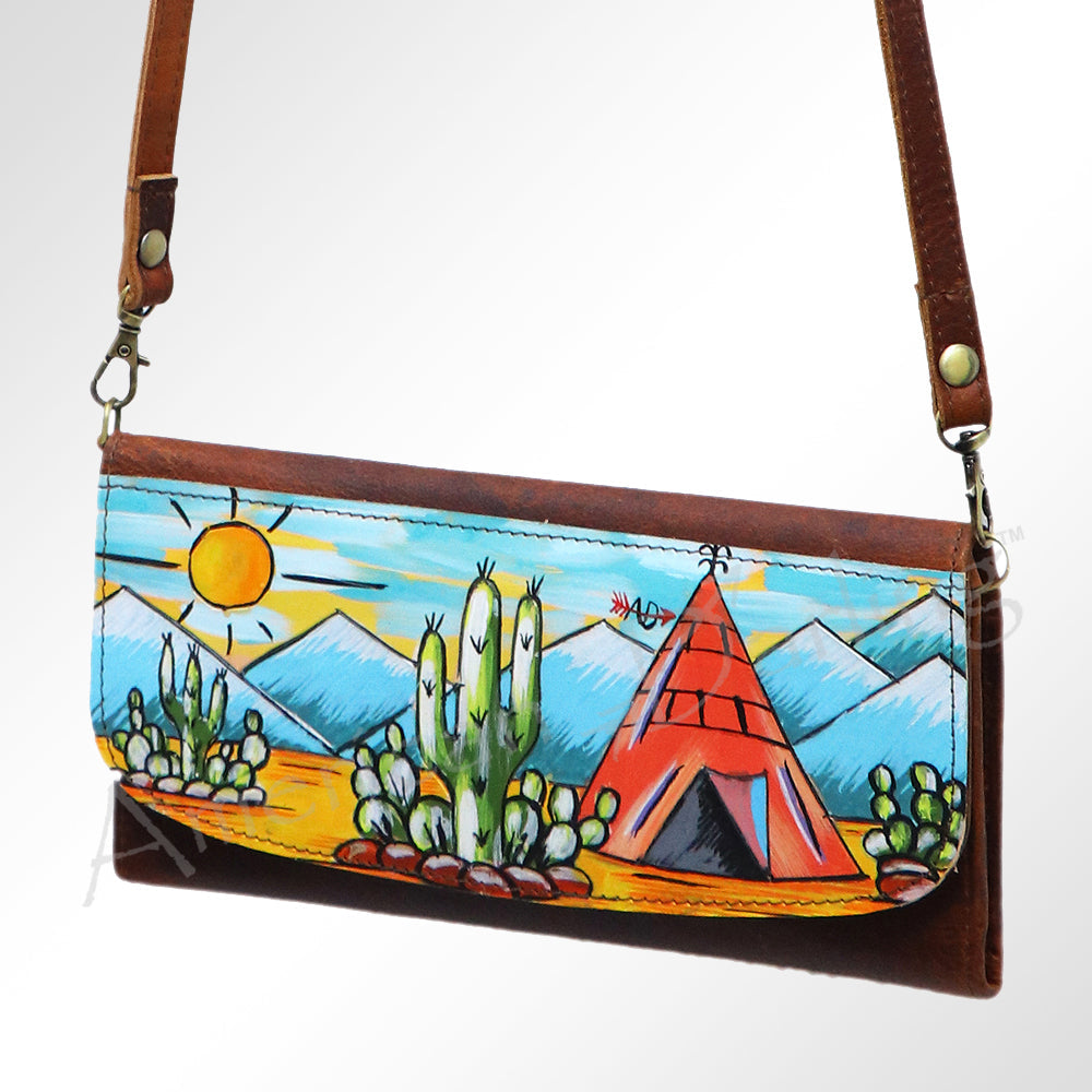 American Darling Wallet Genuine Leather Women Bag Western Handbag Purse