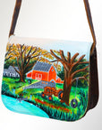 American Darling Messenger Genuine Leather women bag western handbag purse