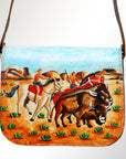 American Darling Messenger Genuine Leather women bag western handbag purse