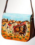 American Darling Messenger Genuine Leather women bag western handbag purse