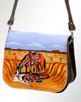 American Darling Messenger Genuine Leather women bag western handbag purse