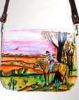 American Darling Messenger Genuine Leather women bag western handbag purse