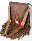 American Darling Cross Body Hand Tooled Saddle Blanket Genuine Leather Women Bag Western Handbag Purse