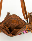 American Darling Cross Body Hand Tooled Saddle Blanket Genuine Leather Women Bag Western Handbag Purse