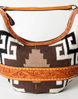 American Darling HOBO Hand Tooled Hair-on Genuine Leather women bag western handbag purse