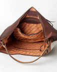 American Darling HOBO Hand Tooled Hair-on Genuine Leather women bag western handbag purse