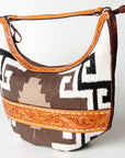 American Darling HOBO Hand Tooled Hair-on Genuine Leather women bag western handbag purse