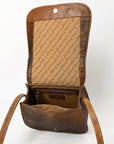 American Darling ADBGZ409A Crossbody Hand Tooled Genuine Leather Women Bag Western Handbag Purse