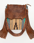 American Darling Large Crossbody Saddle Blanket Genuine Leather Women Bag Western Handbag Purse