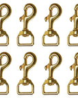 Hilason Swivel Eye Bolt Snap Clip Hooks Solid Brass – Hilason