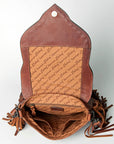 American Darling ADBGZ474 Large Crossbody Hand Tooled Genuine Leather Women Bag Western Handbag Purse