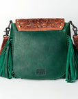 American Darling Messenger Hand Tooled Genuine Leather women bag western handbag purse