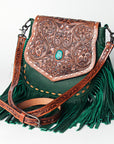 American Darling Messenger Hand Tooled Genuine Leather women bag western handbag purse