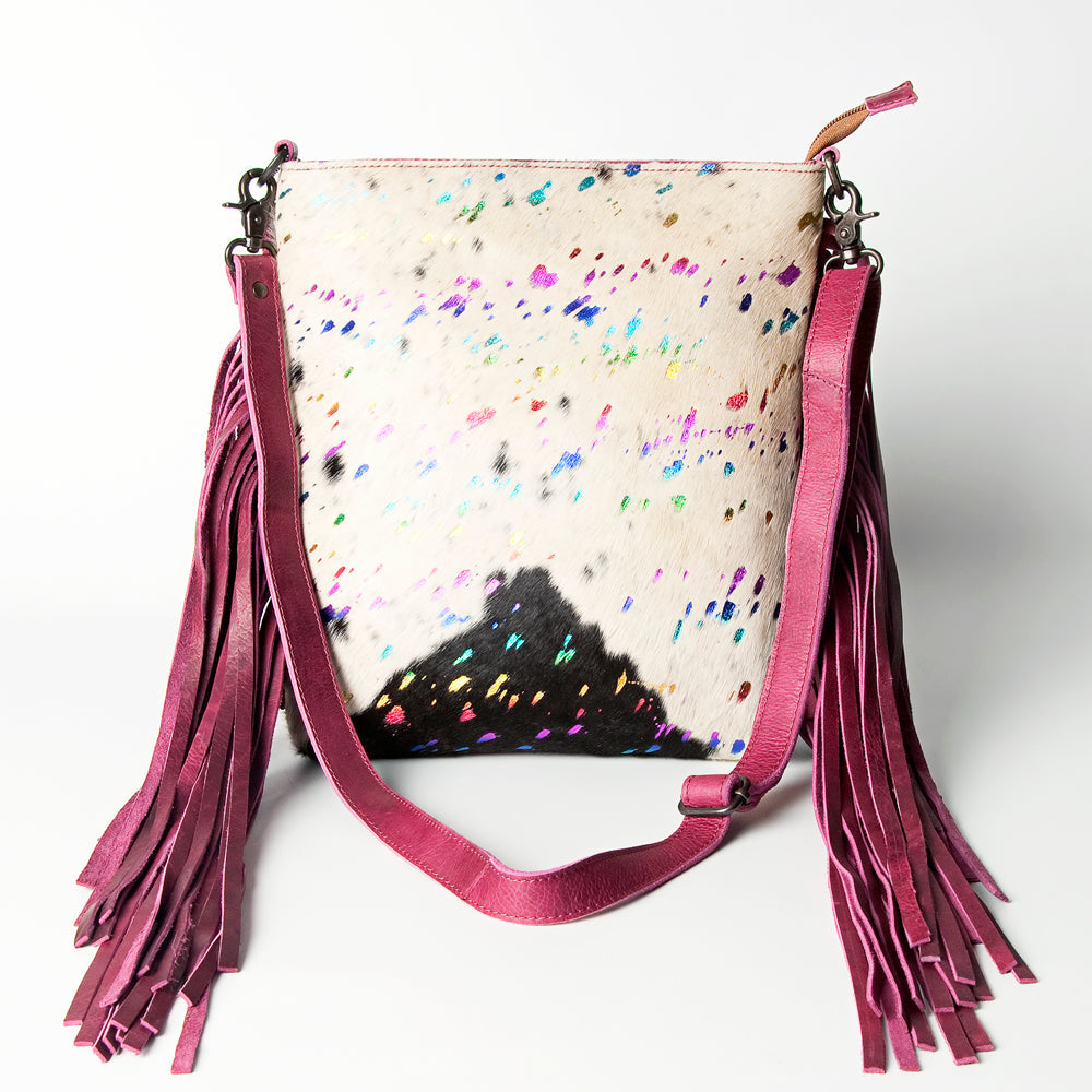 American Darling ADBGZ344A Cross Body Hair On Genuine Leather women bag western handbag purse