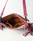 American Darling ADBGZ344A Cross Body Hair On Genuine Leather women bag western handbag purse