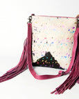 American Darling ADBGZ344A Cross Body Hair On Genuine Leather women bag western handbag purse