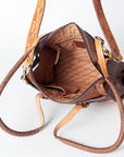 American Darling ADBGZ461A Tote Hand Tooled Genuine Leather women bag western handbag purse